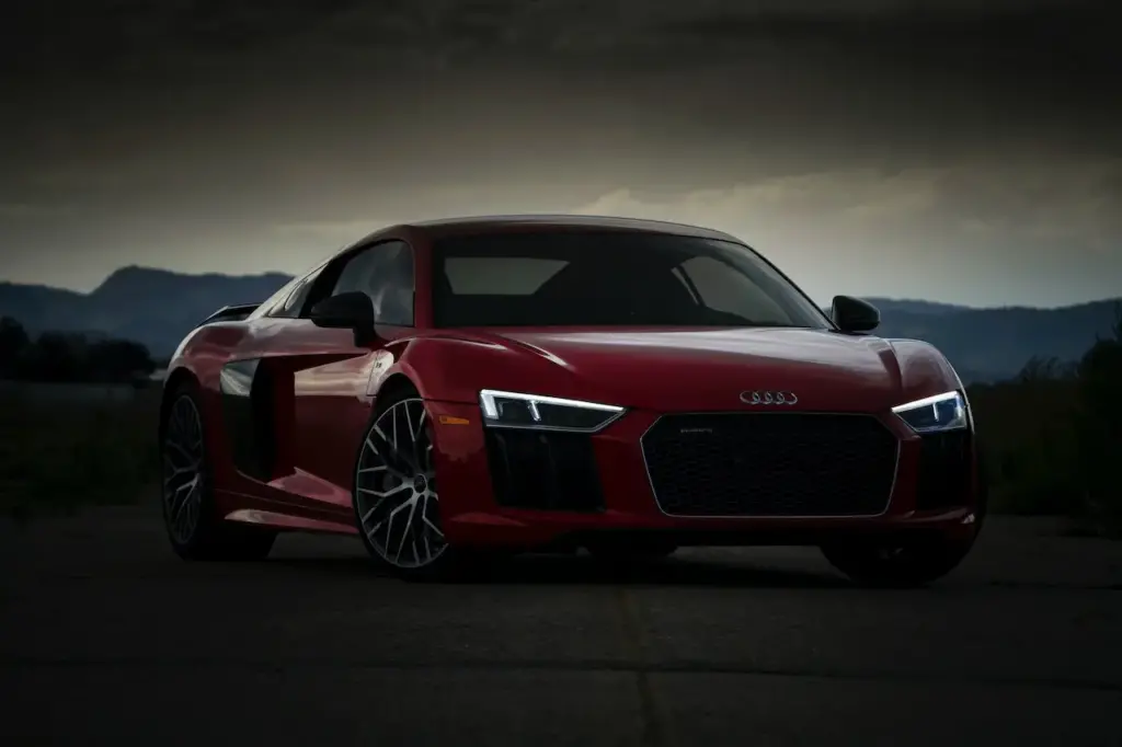 New Audi Sportscar At Sunset